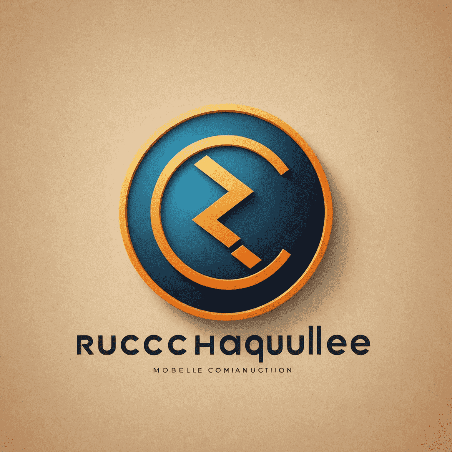 شعار rechaqulee_com - تصميم حديث يمثل حلول الاتصال المتنقلة