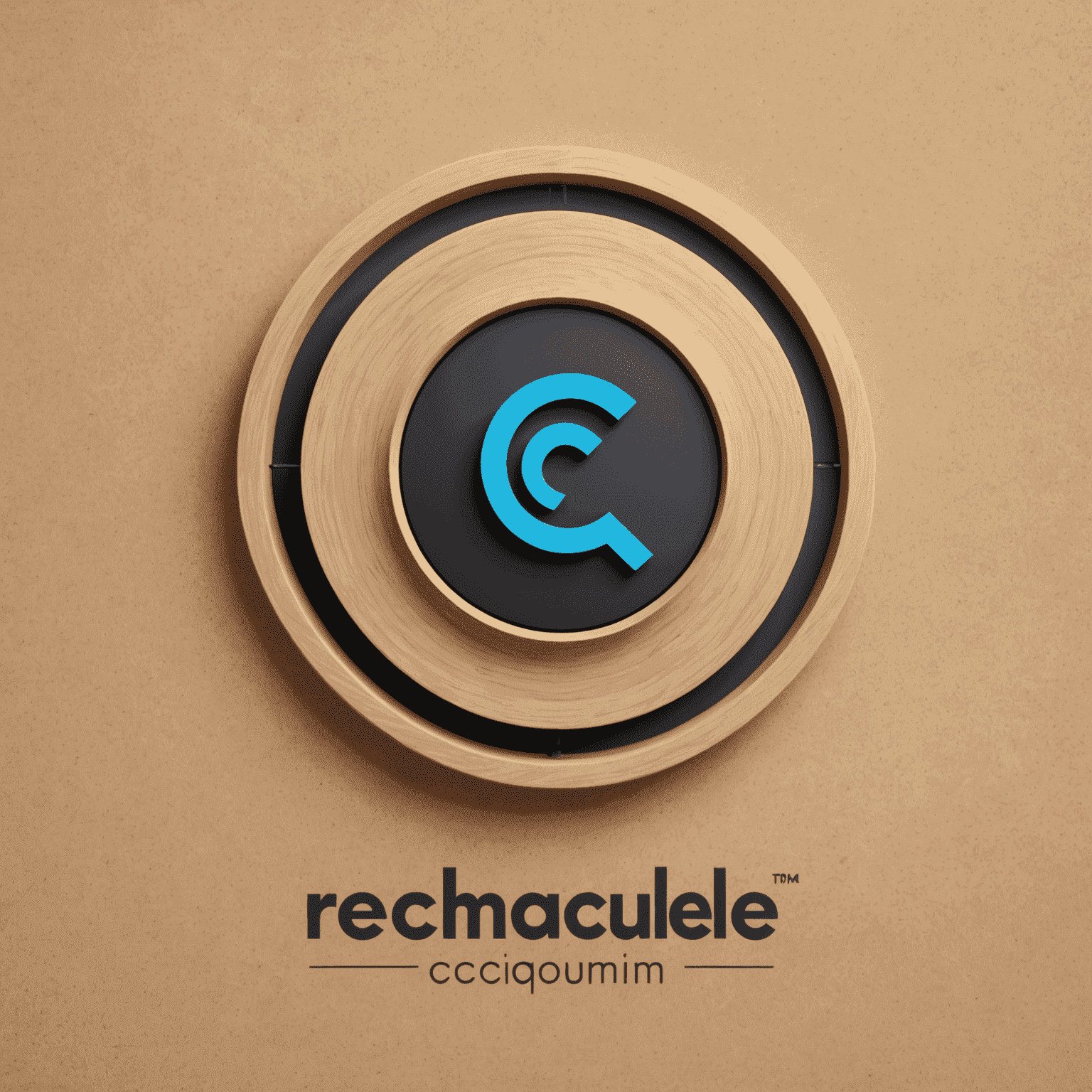شعار rechaqulee_com - تصميم حديث يمثل حلول الاتصال المتنقلة