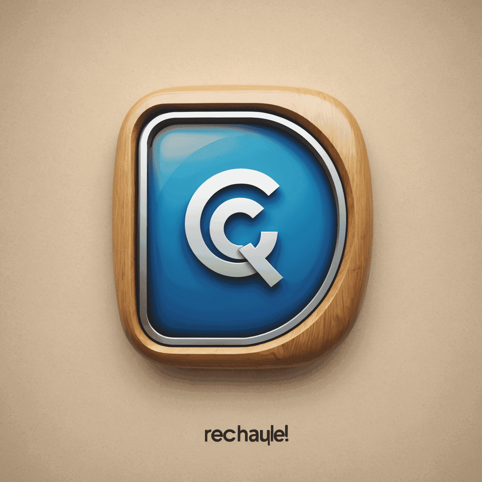 شعار rechaqulee_com - تصميم حديث يمثل حلول الاتصال المتنقلة