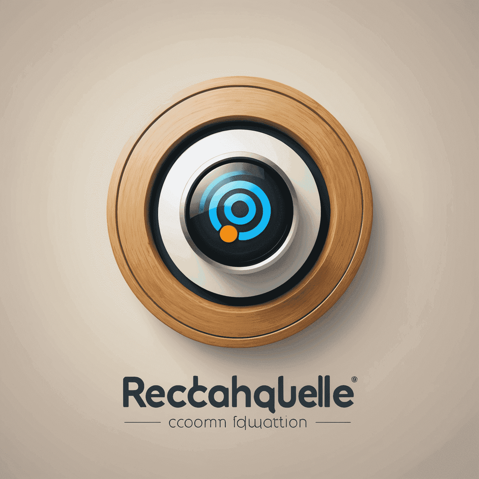 شعار rechaqulee_com - تصميم حديث يمثل حلول الاتصال المتنقلة