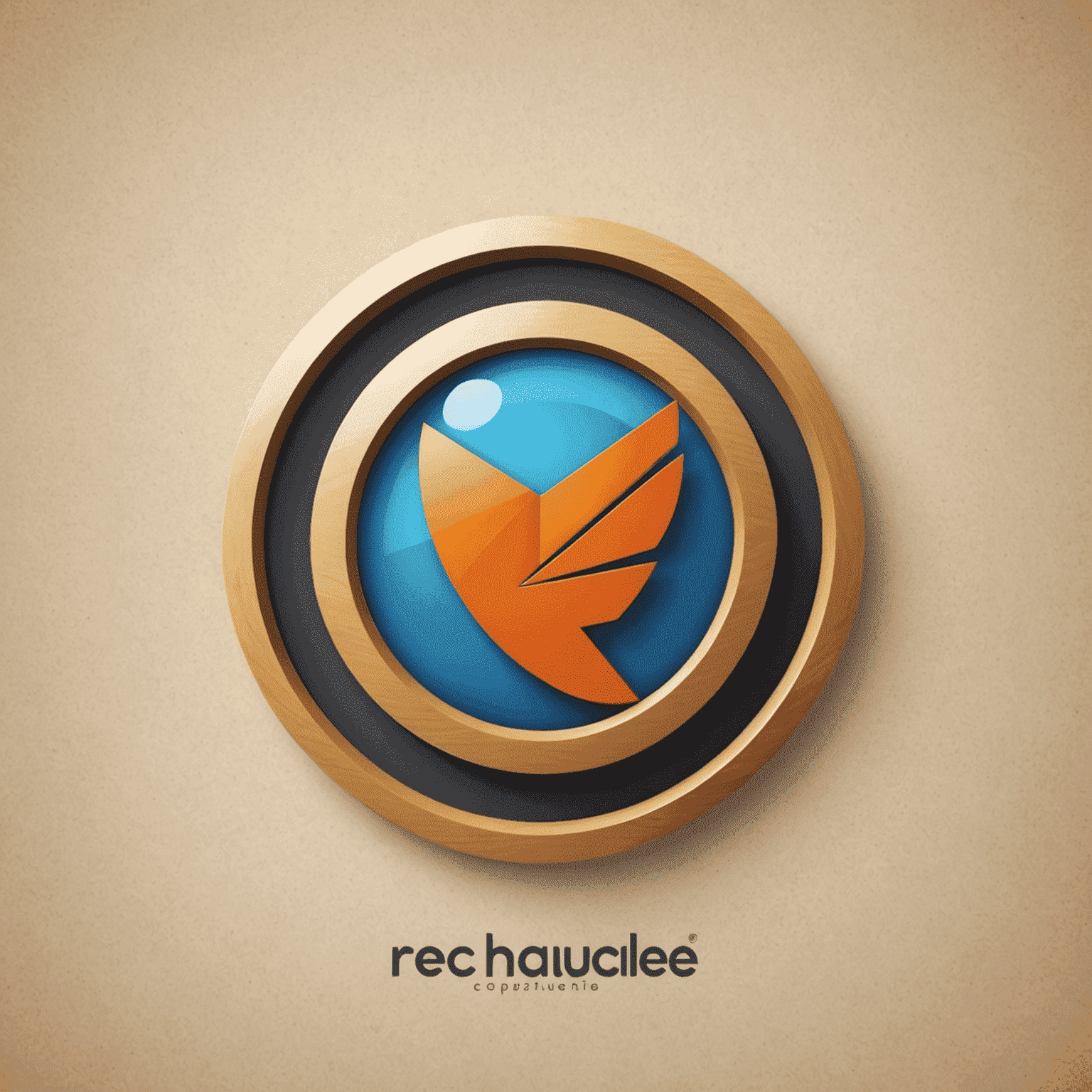 شعار rechaqulee_com - تصميم حديث يمثل حلول الاتصال المتنقلة